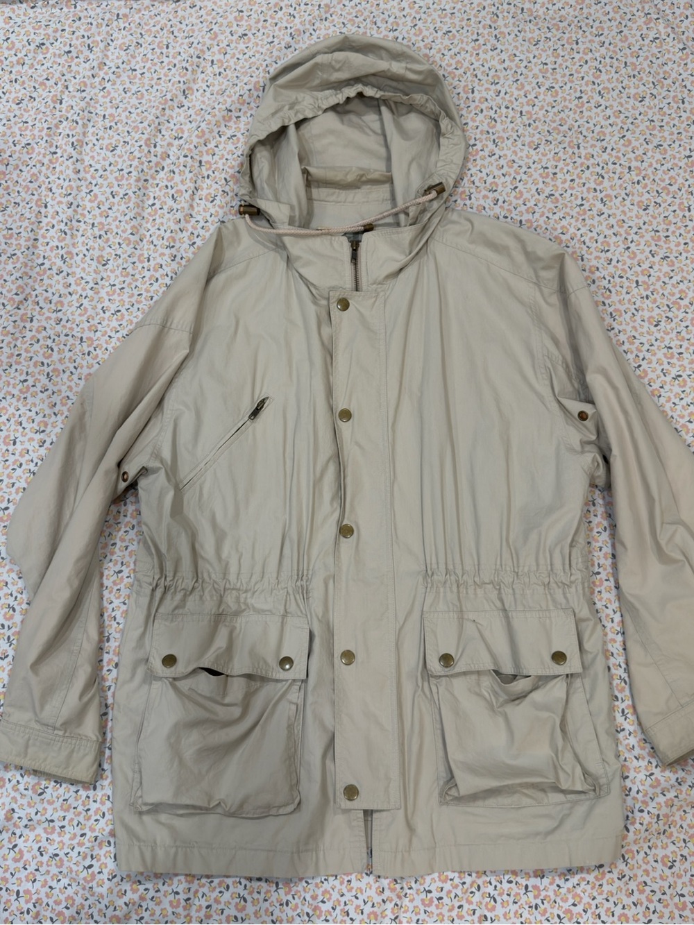 Burberrys of London Cotton Hooded Jacket Parka EU 52 Plaid